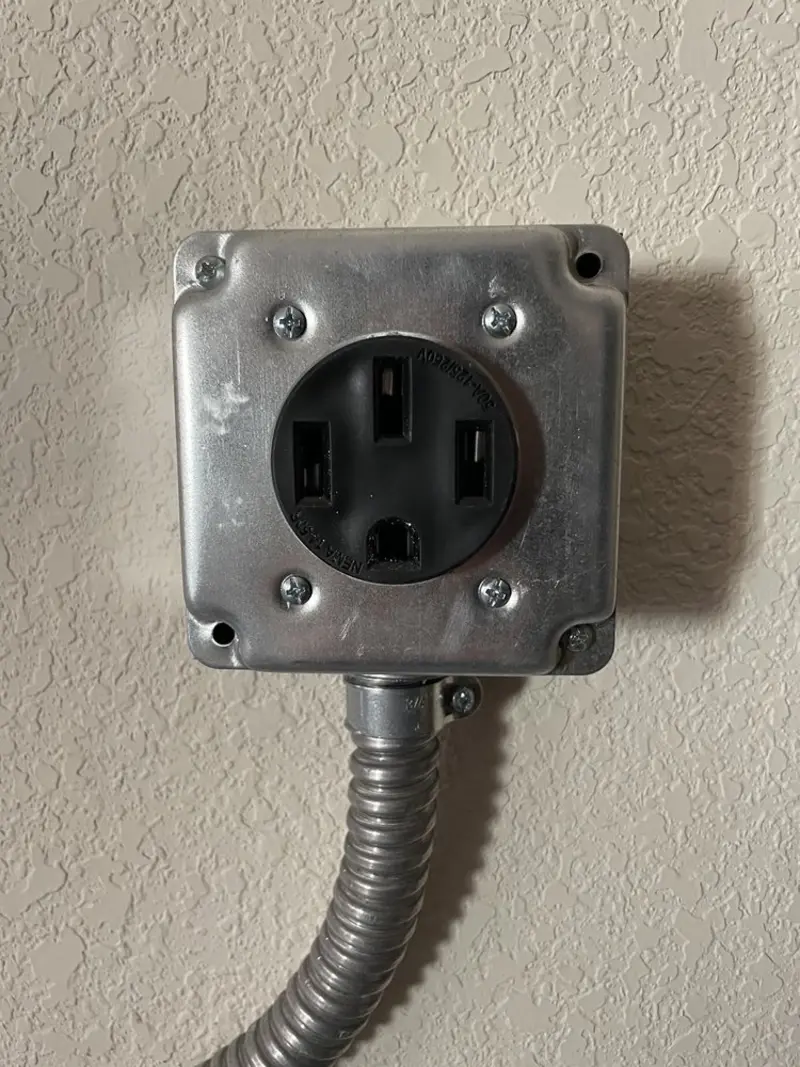 NEMA 14-50 outlet installed for Electrical Panel Upgrade in Santa Ynez